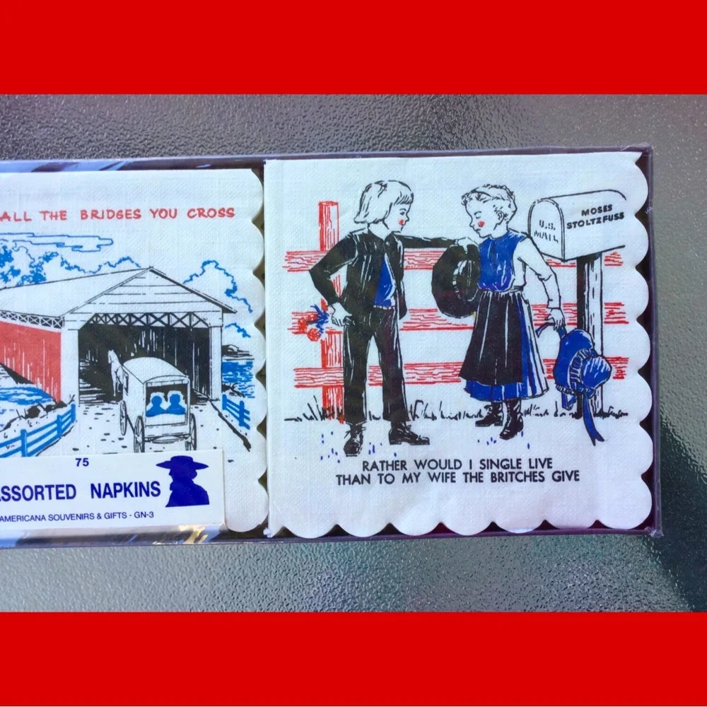 Vintage 70s Humorous Cocktail Party Novelty Napkins Variety Pack MINT NIP